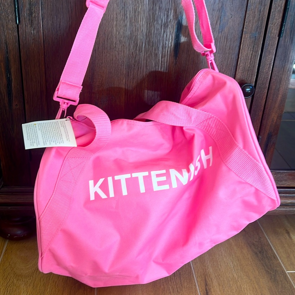 New with tags “Kittenish” pink duffel bag